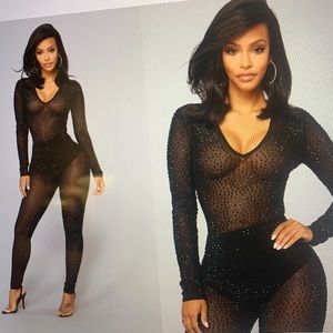 Fashion nova sparkly jumpsuit